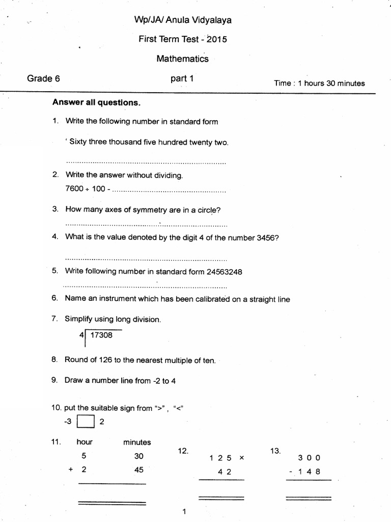 G6 2015-1t-Anula V (EM) | PDF | Mathematical Concepts | Elementary ...