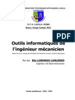 Cours complet OUTILS INFORMATIQUES DE L'INGENIEUR MECANICIEN 2023-2024 new