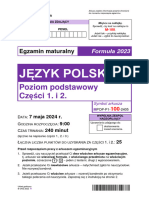 Matura 2024. Język Polski - Poziom Podstawowy (ARKUSZ)
