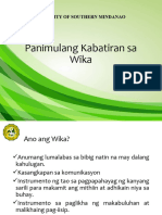 Week 2 Batayang Kaalaman Sa Wika