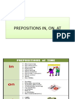 Prepositions In, On, at
