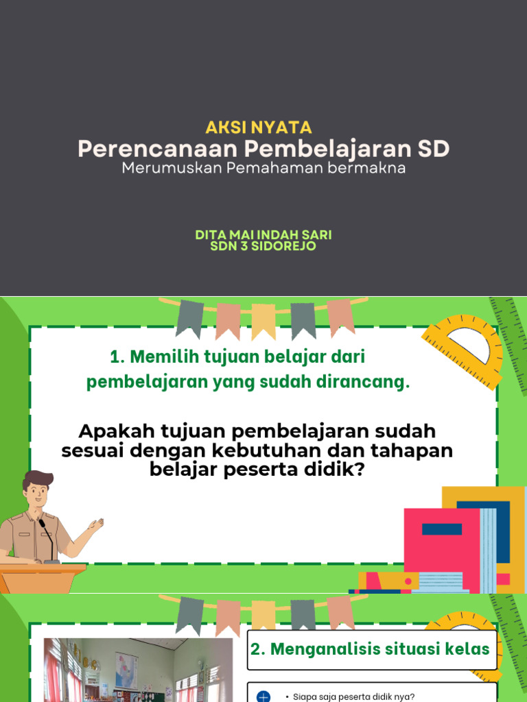 Perencanaan Pembelajaran SD Efektif | PDF | Karier & Perkembangan ...