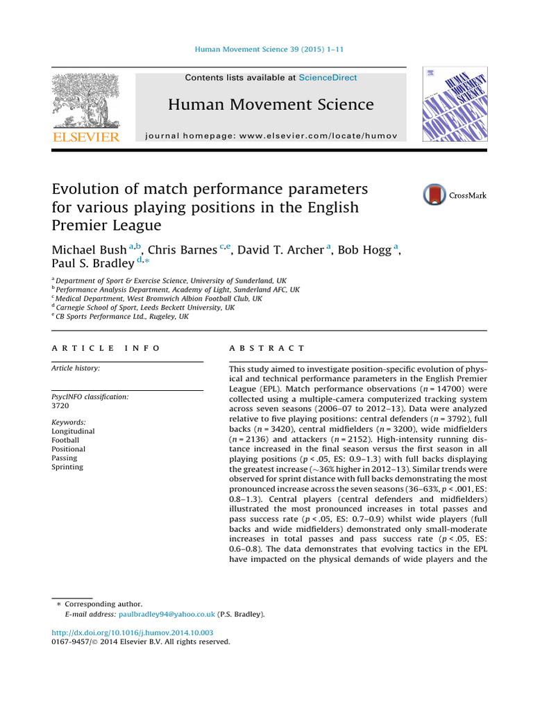 bush-m-2015-evolution-of-match-performance-parameters-for-various