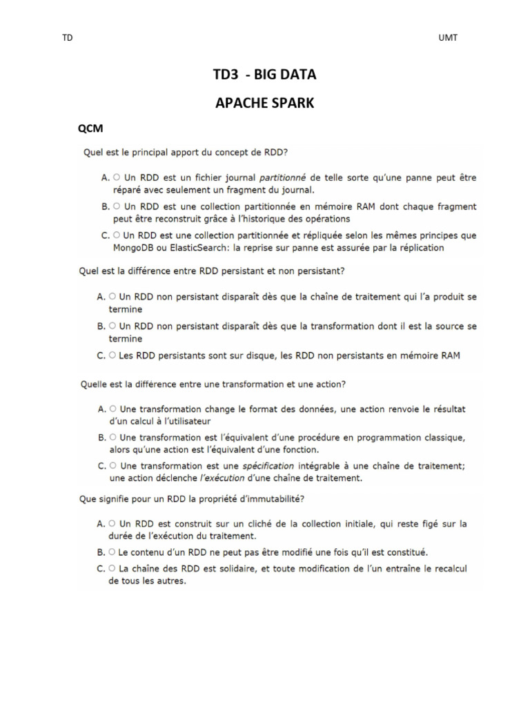Comprendre Apache Spark et ses avantages | PDF | Échecs | Théorie (échecs)
