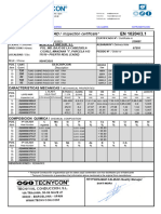 CERTIFICADO DE CALIDAD / Inspection Certificate : Caracteristicas Mecanicas