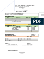 Budgetary Report - Preceptors' Day