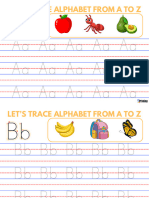Let's Trace Alphabet From A To Z