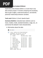 Exploratory Data Analysis using Python