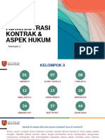 Tugas Administrasi Kontrak & Aspek Hukum Case 3