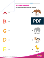 Match-alphabet-animals-a to e