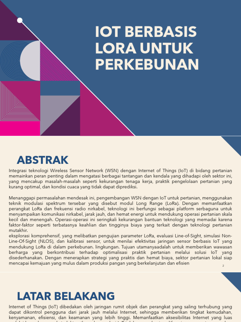IoT Berbasis LoRa Untuk Perkebunan | PDF