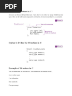 Structure and ENUM in C