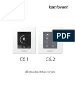 Instrukcja Obsługi Montażu Centrale Wentylacyjne Komfovent Domekt Automatyka C6.1 C6.2