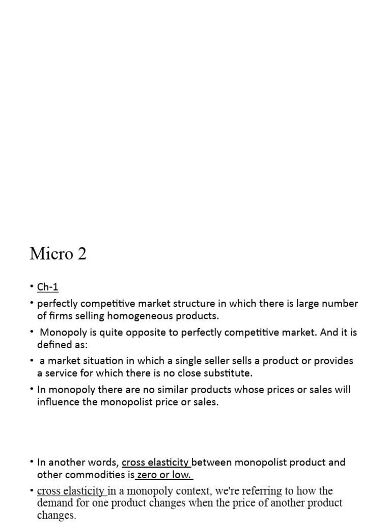 Sources of Monopoly Market Power | PDF | Monopoly | Profit (Economics)