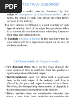 Chapter Two Oligopoly