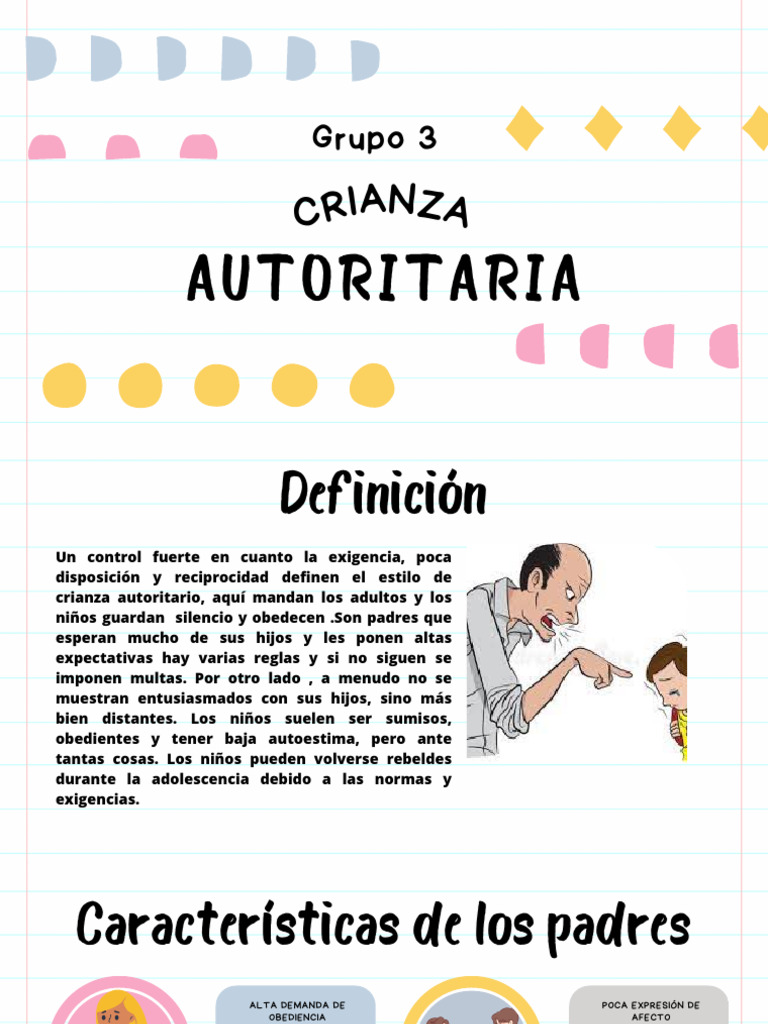 Características de la crianza autoritaria | PDF | Sicología ...
