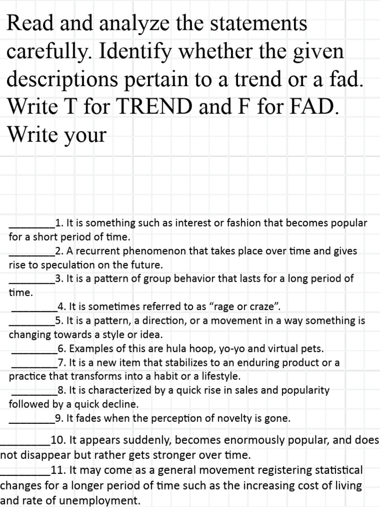Trends Lesson 3 | PDF | Cost Of Living | Seasonality