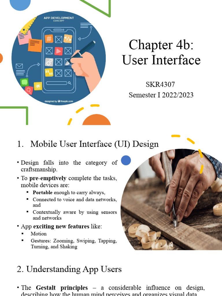 Chapter 4b - User Interface (UI) | Download Free PDF | Mobile App ...