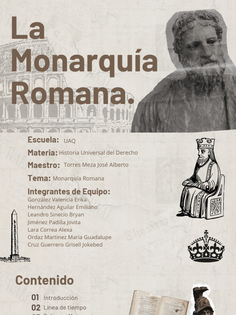 La Monarquía Romana | PDF | Roma antigua | Civilizaciones clásicas