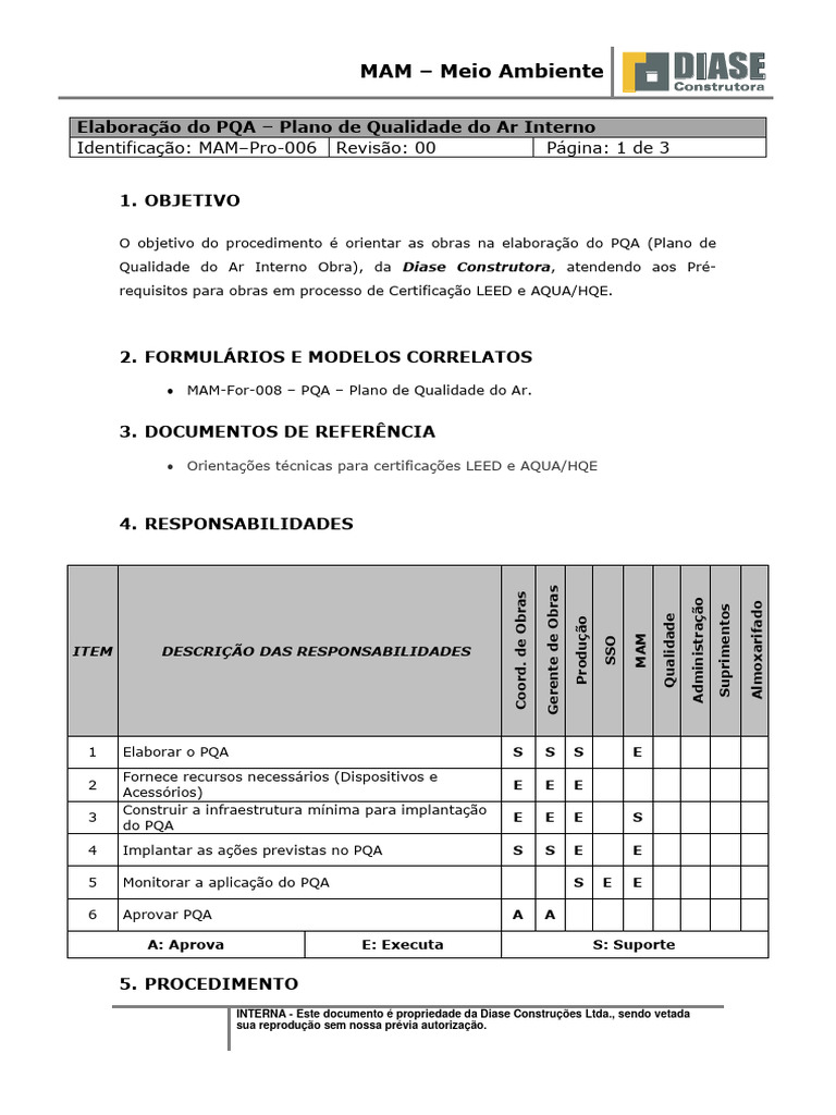 Elaboração do PQA para Qualidade do Ar | PDF | Informática