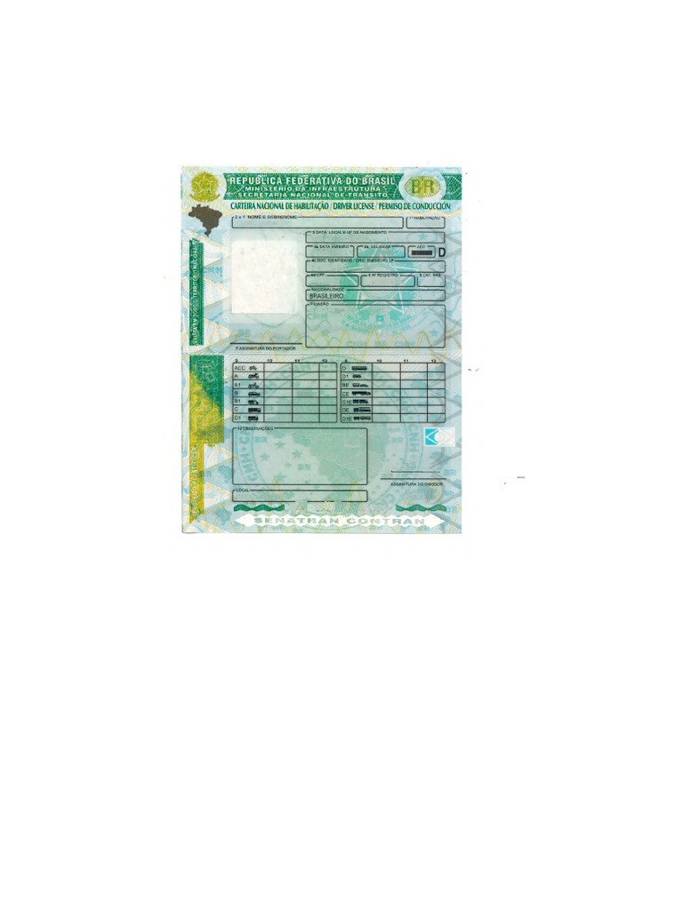 CNH em Branco | PDF