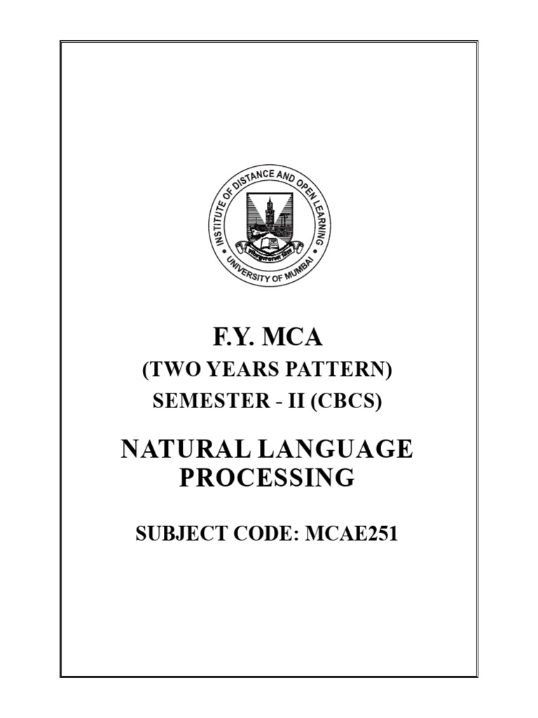 Natural Language Processing Inside Pages 2 | PDF | Semantics | Part Of ...