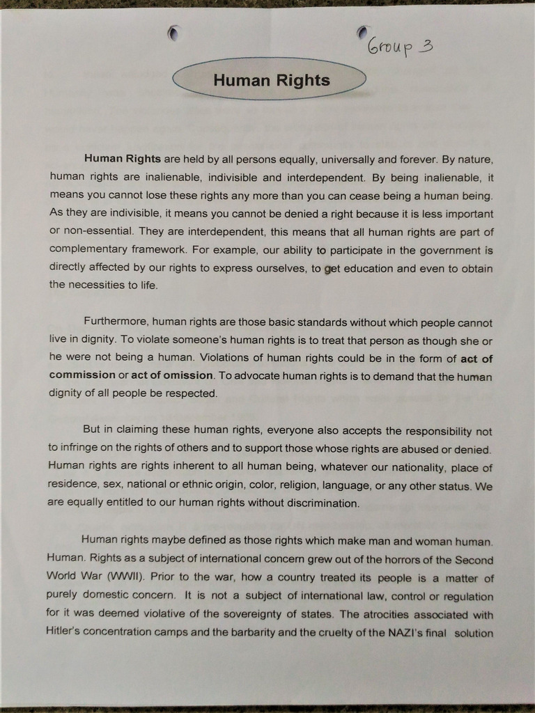 Human Rights | PDF