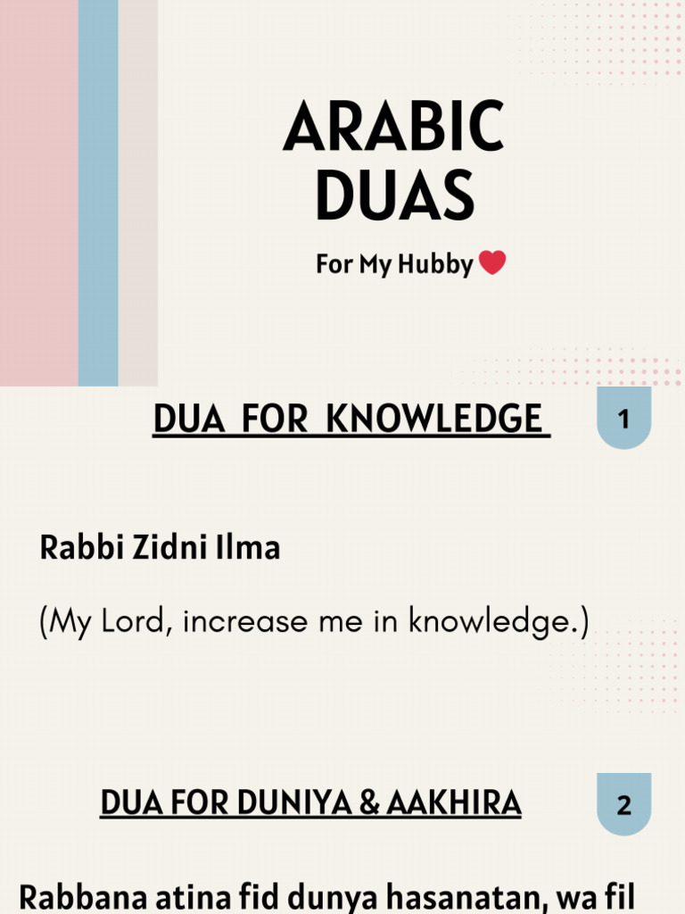 Arabic Dua 20240420 125451 0000 Pdf