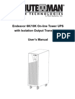 Endeavor 6 & 10kVA Tower UPS_ Users Manual