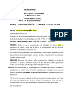 Memorandum de Sancion Escrita - Grecia Guevara