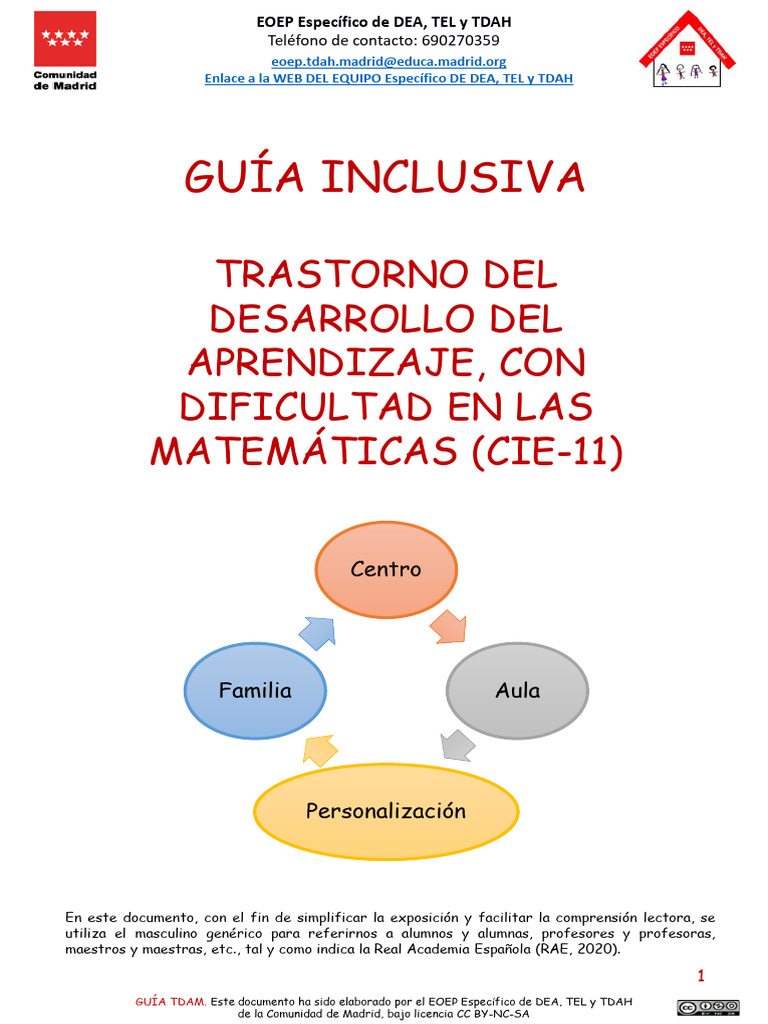 Estrategias para enseñar matemáticas a TDAM | PDF | Evaluación ...