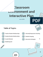 Classroom Environment and Interactive Plan