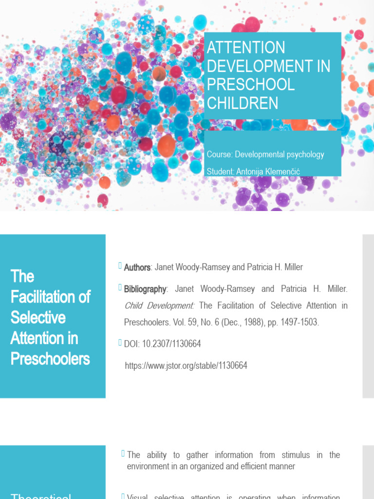 Enhancing Selective Attention in Preschoolers | PDF | Attention ...