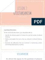 Lesson 2:: Utilitarianism