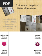 Positive and Negative Rational Numbers: Journal Foldable Rules For Addition, Subtraction, Multiplication and Division