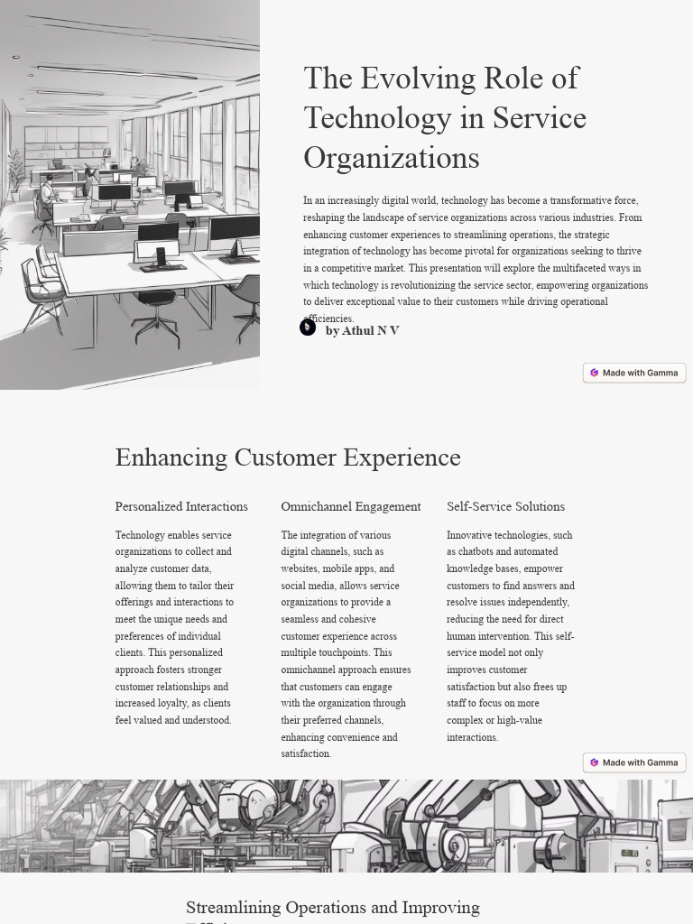 The Evolving Role of Technology in Service Organizations | PDF ...