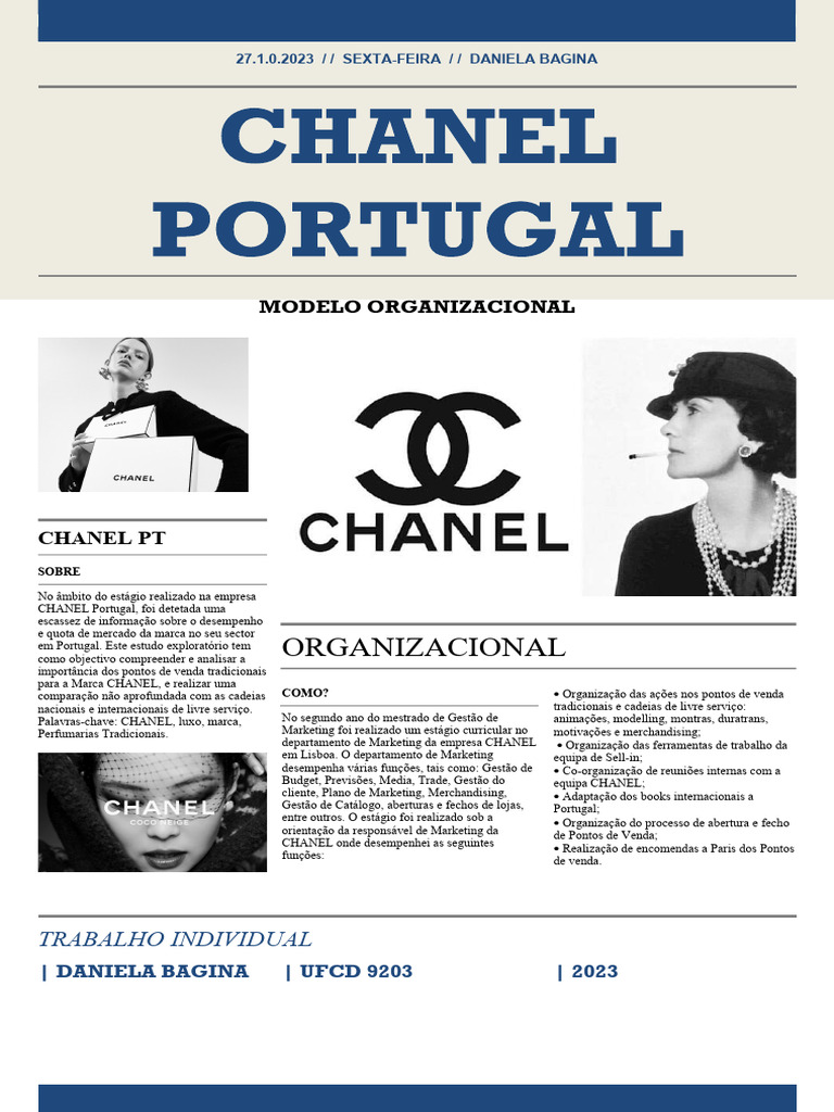 Análise do Marketing da CHANEL em Portugal | PDF | Marketing | Economia ...