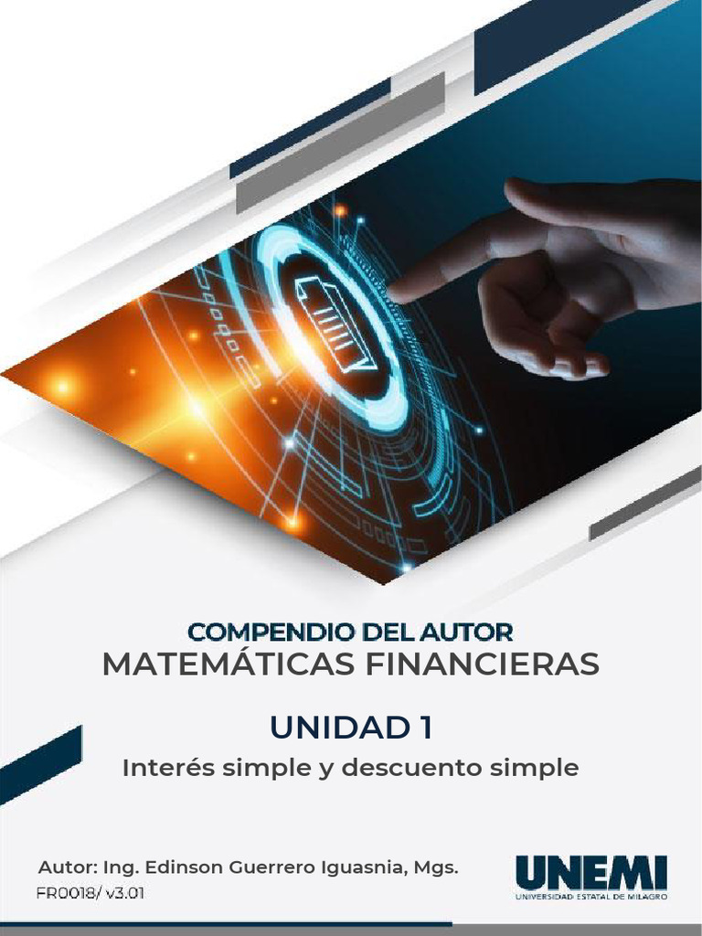Matemática Financiera Tema 1 Unidad 1 | PDF | Interés | Tasas de interés