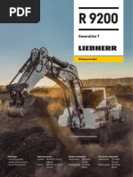 Liebherr R 9600 Excavator Specifications | PDF | Engines | Electric Motor