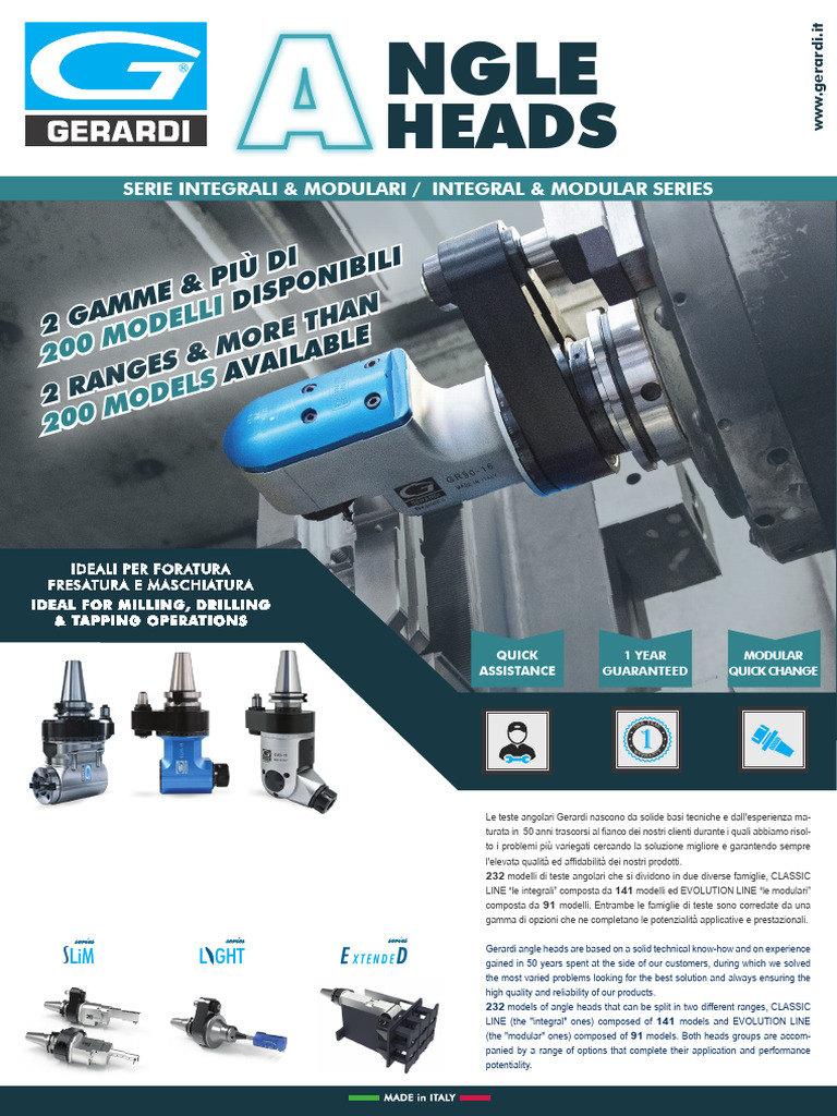 Brochure Angle Heads | PDF
