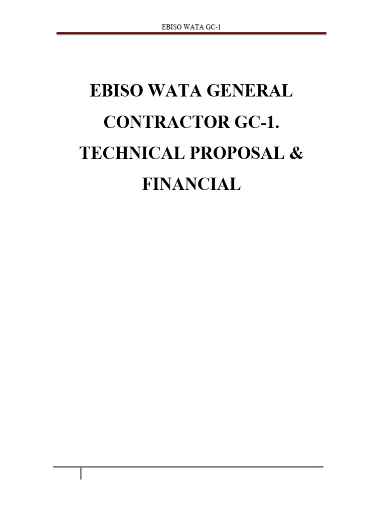EBISO BID RESPONSE FINAL 1 Print sampla | PDF | Audit | Procurement