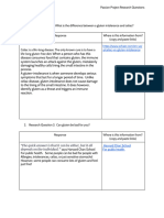 Passion Project Key Questions