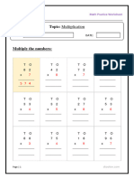 G3 Maths Multiplication 1