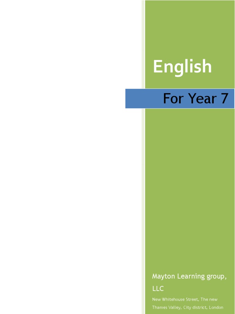 English: For Year 7 | PDF