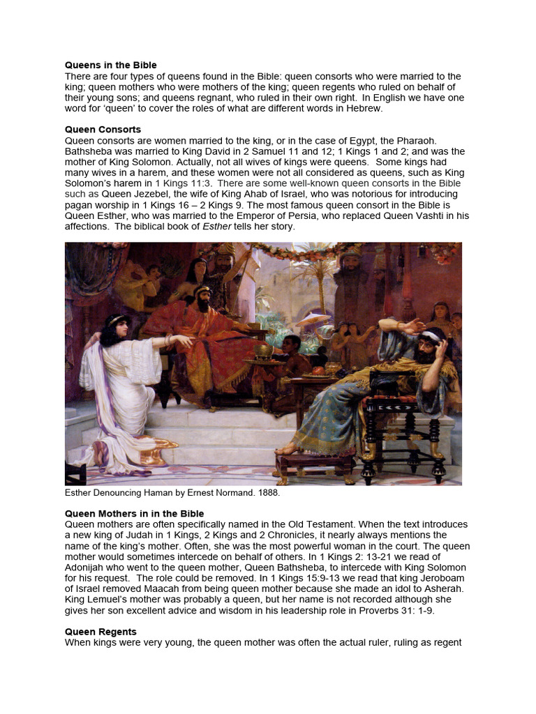 QUEEN DEFINITION BIBLE intelligence overview