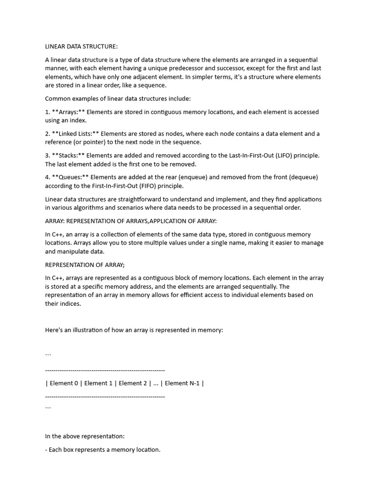 UNIT 02 - LINEAR DATA STRUCTURE (C++) | PDF | Queue (Abstract Data Type ...
