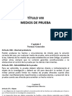 Título Viii Medios de Prueba