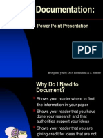 APA Documentation:: A Power Point Presentation