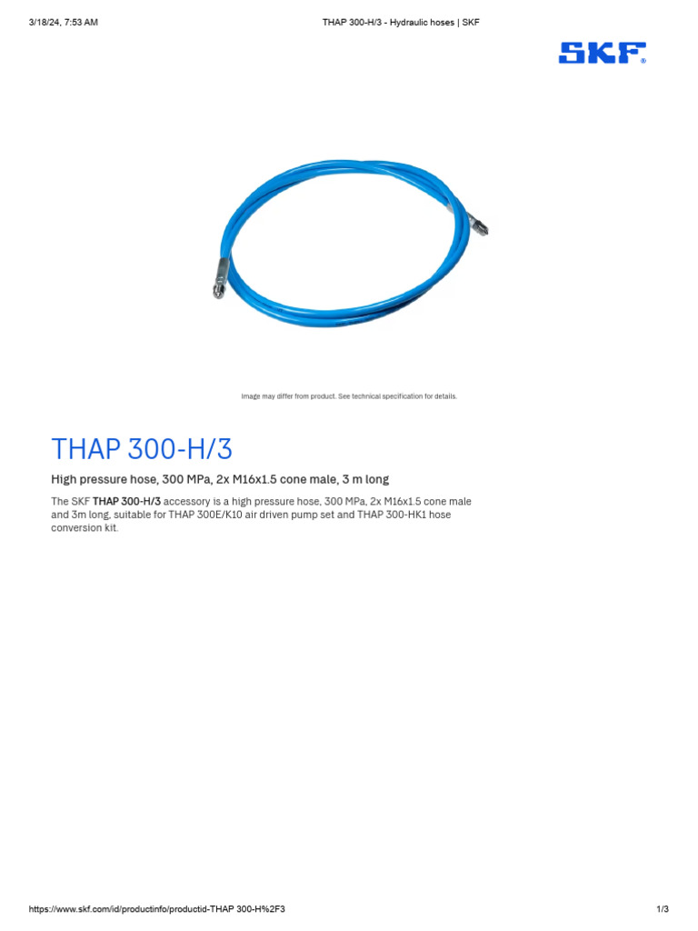 FICHA TECNICA MANGUERA SKF_THAP300H3_HighPressureHose300MPa2x