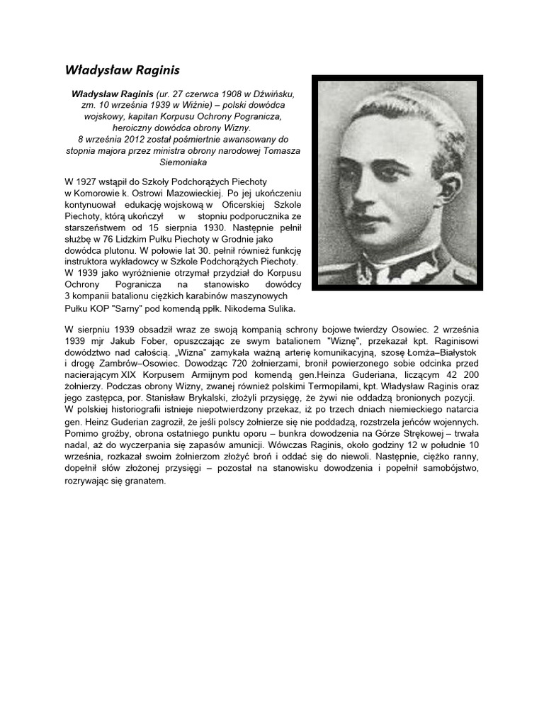 Władysław Raginis | PDF